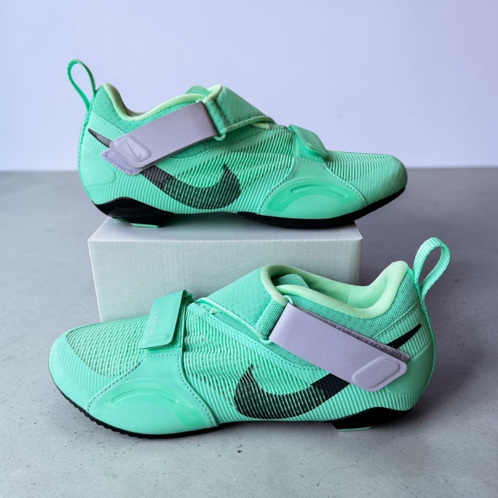 Nike SuperRep Cycle Green Glow Purple Womens 9 Indoor Cycling Shoes CJ0775-305
